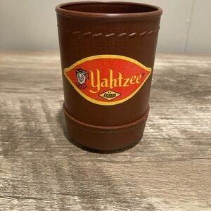 Vintage Yahtzee Board Game 1956 Dice Cup E.S. Lowe